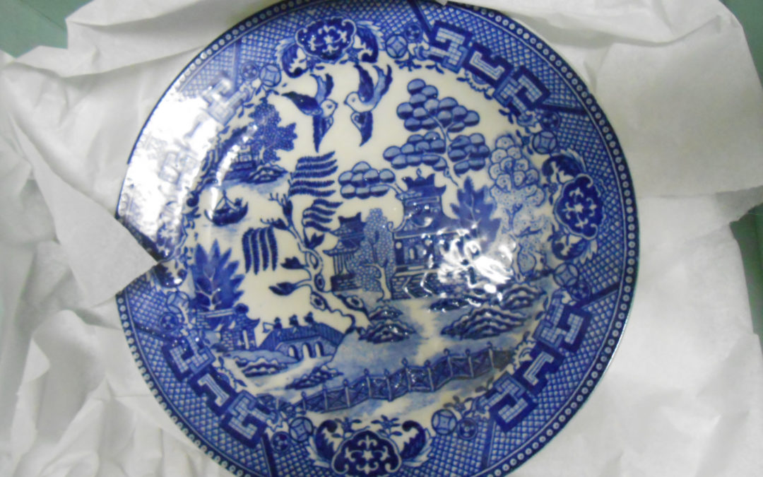 1930 Blue Willow Plate