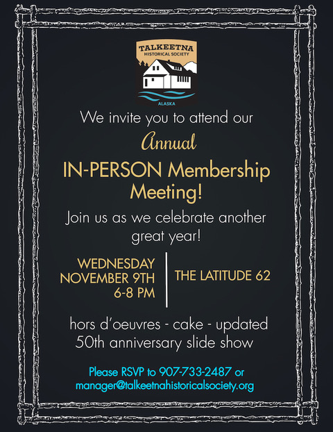 Annual Membership Meeting – Nov 9